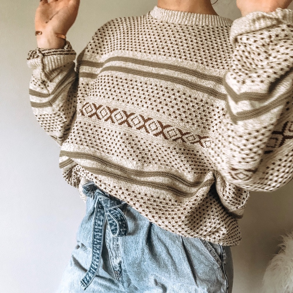 PECONIC BAY TRADERS Knit oversized sweater